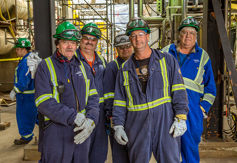 Group of Lorneville Tradespeople On-Site